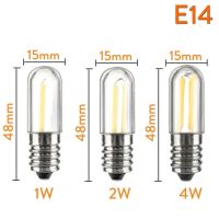 10ชิ้นหลอดทูบูลาร์ Led E14สำหรับติดตู้เย็นหรี่แสงได้ E12ไส้หลอดไฟ25W หลอดไฟนีออนเทียบเท่ากับตู้เย็น