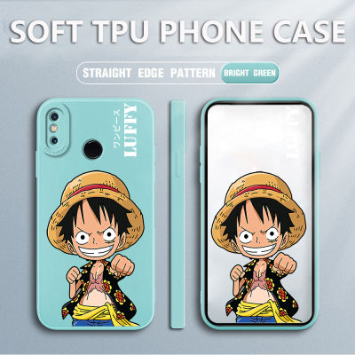 เคสโทรศัพท์ เคส Xiaomi 8 Case Luffy สแควร์ซอฟต์ซิลิคอนฟูลเฮาส์ ป้องกันการกระแทก ฝาหลังยางกันกระแทก สำหรับเด็กชายเด็กหญิง