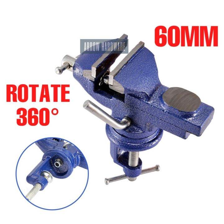 Table Vise Heavy Duty Mechanic Clampon Swivel Lazada PH