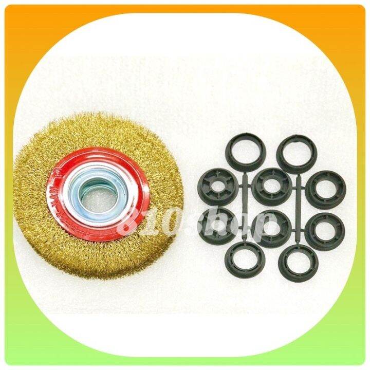 HOT (COD) lusa1315709 Bench Grinder Steel Wire Wheel Brush 6” 8” Rust