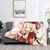 Genshin Impact Klee Birthday Blankets Velvet Autumn/Winter Portable Ultra-Soft Throw Blankets for Bedding Couch Quilt