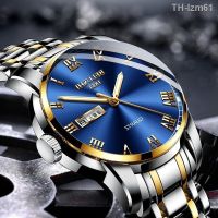 นาฬิกาผู้ชาย BELUSHI new watch men business steel band quartz waterproof students trend male of wrist 556 calendar week