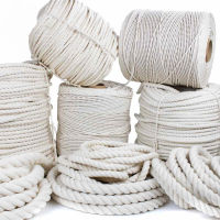 Macrame Cord 1/2/3/4/5/6/8/10mm Cotton Macrame Rope String Sewing DIY Natural Jute Ribbon Craft Twisted Braided Home Decoration-Laocher