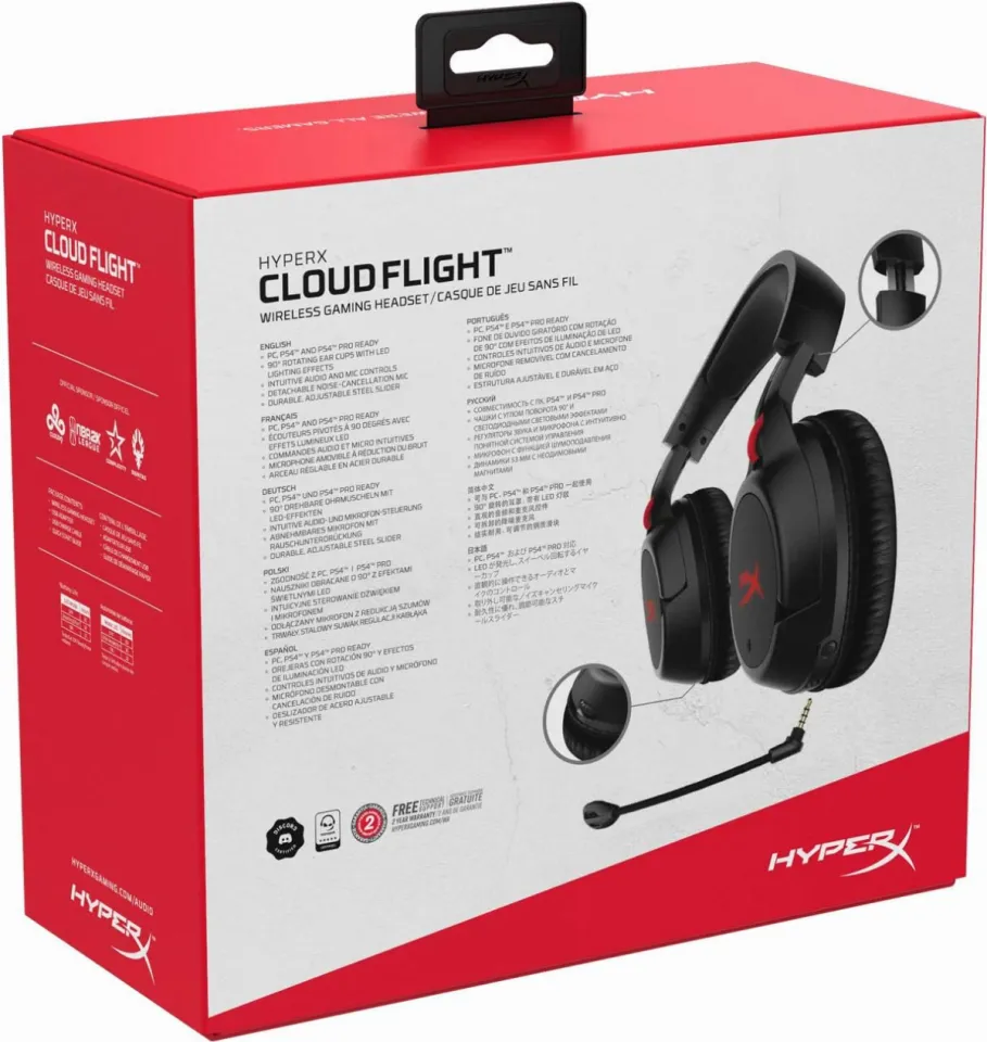 HyperX QuadCast - USB Condenser Gaming Microphone and HyperX Cloud Flight -  Wireless Gaming Headset 