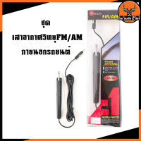 FM CARANTENNA เสาอากาศfmรถยนต์ รุ่น F1 เสาfmภายนอกรถเสาวิทยุFM รถยนต์ ภายนอก F1รุ่นXB-96 สัญญาณชัด สายยาว4เมตร สำหรับใส่กับ วิทยุรถยนต์ ทีวี