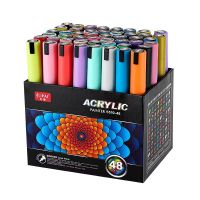 Acrylic Marker Pen Set For Drawing Graffiti On Metal Rock Ceramic Fabric Plumones Colores School Supplies Arte Materiales Manga