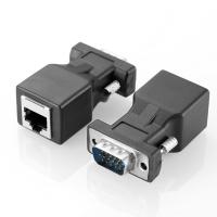 [HOT HAIXWLXKWW 589] เครือข่ายอีเธอร์เน็ตเคเบิ้ลอะแดปเตอร์15pin VGA หญิง RJ-45หญิงเชื่อมต่อการ์ด VGA RGB HDB Extender เพื่อ LAN CAT5 CAT6 RJ45