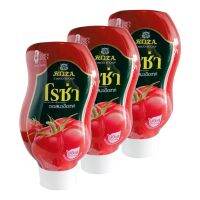 [ส่งฟรี!!!] โรซ่า ซอสมะเขือเทศ ขวดบีบ 500 กรัม x 3 ขวดRoza Tomato Sauce Squeeze 500 g x 3