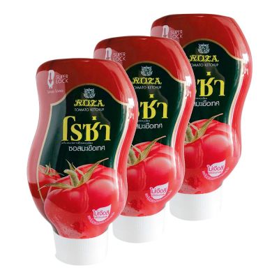 สินค้ามาใหม่! โรซ่า ซอสมะเขือเทศ ขวดบีบ 500 กรัม x 3 ขวด Roza Tomato Sauce Squeeze 500 g x 3 ล็อตใหม่มาล่าสุด สินค้าสด มีเก็บเงินปลายทาง