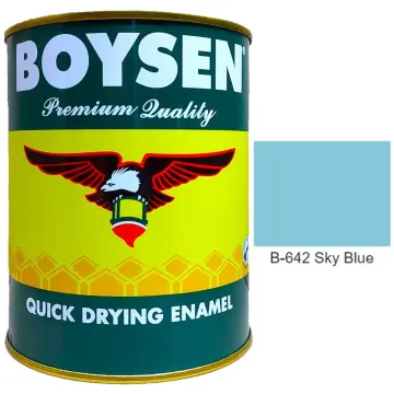 Boysen Quick Drying Enamel 4LITERS For wood & metal surfacers, Interior &  Exterior Usage (Majesteel)