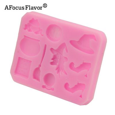 ；【‘； Halloween Silicone Cake Mold Candy Making Molds Witch Hat Silicone Pumpkin Cake Decorating Mold Baking Tools Children Gift 1Pc