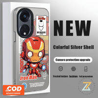 เคส Reno8T 5G ภาพยนตร์มาร์เวล Universe Hero Iron Man สุดๆฮัลค์สไปเดอร์แมนเคสโทรศัพท์มือถือรูปการ์ตูนสีสันสดใส