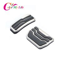 Color My Life Stainless Steel Car Gas Brake Pedal Pads Cover Car Pedals for Ford New Mondeo Edge Fusion 2015 - 2022 Accessories Pedals  Pedal Accessor