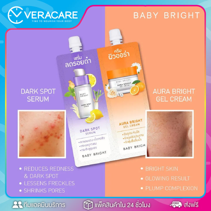 vcของแท้-ครีมทาสิว-เบบี้-ไบร์ท-baby-bright-เซรั่มกับครีม-เซรั่มบำรุงหน้าขาว-เซรั่มหน้าใส-เจลแต้มสิว-เจลทาสิว-เจลสิว-ทาผิวสิว