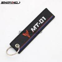 【Free shipping】 พวงกุญแจเย็บปักถักร้อยผู้ถือ Key Chain คอลเลกชัน Keyring สำหรับ YAMAHA TMAX NMAX MT-1 MT-10 MT-25 YZF R1 R3 R6พวงกุญแจ