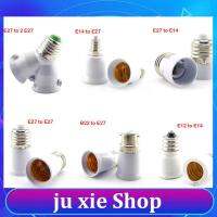 JuXie store 5pcs E27 GU10 G9 B22 E14 E12 Converter Led Lamp Bulb Base Conversion Holder E27 to E14 Socket Adapter