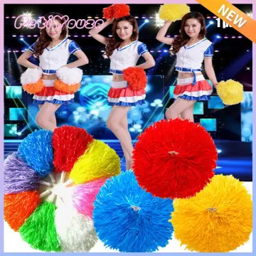 Hot saling 1pcs Cheerleading Pom Poms Aerobics Show Dance Hand