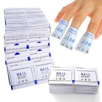 【CW】 50  Hot Sale 50 Pcs Gel Remover Wipes Cleaning Lint Paper off Manicure Cotton Napkins Wrap