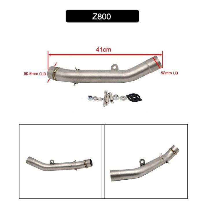 alcon-รถมอเตอร์ไซค์สลิป-ออนไอเสียท่อเชื่อมกลางกลางสัมผัสสำหรับคาวาซากิ-z750-z800-z1000-zx6r-zx-6r-zx-10r-zx10r
