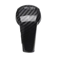 Gear Shift Knob Cover Trim For Mazda Cx-5 Cx5 2017 2018 Automatic Transmission Car Gear Shift Knob Decoration Trim Sticker Abs Plastic Carbon Fiber Color 1Pc/Set