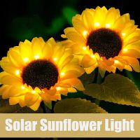 ❂ Outdoor Solar Sunflowers Lamp Smart Sense Garden Lights Yard Wedding Thanksgiving Decor Light Waterproof LED Lawn Light