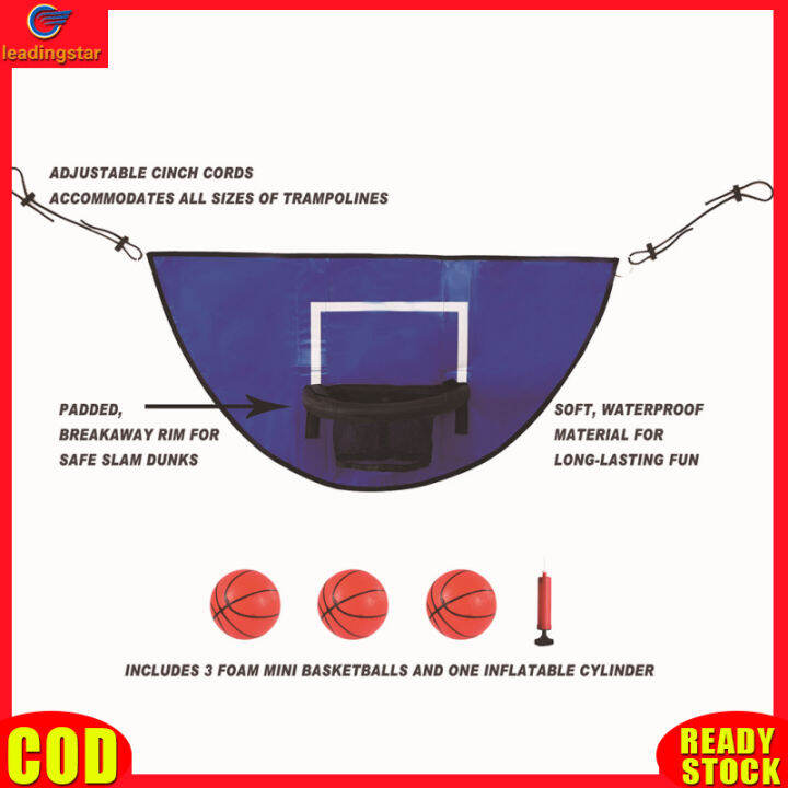 leadingstar-rc-authentic-trampoline-basketball-hoop-including-pump-board-mini-basketball-water-proof-sunscreen-materials-for-indoor-outdoor-playing