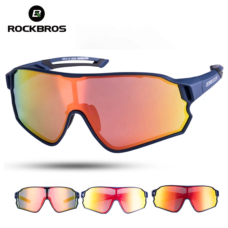 RockBros Polarized Sun Sunglasses Sports Bicycle 29g Goggles Eyewear 5/3 Lens 