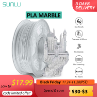 SUNLU 3D Printer Filament Marble PLA 1KG 1.75MM 3D Printers Materials Marble texture Biodegradable Filaments Printing Materials