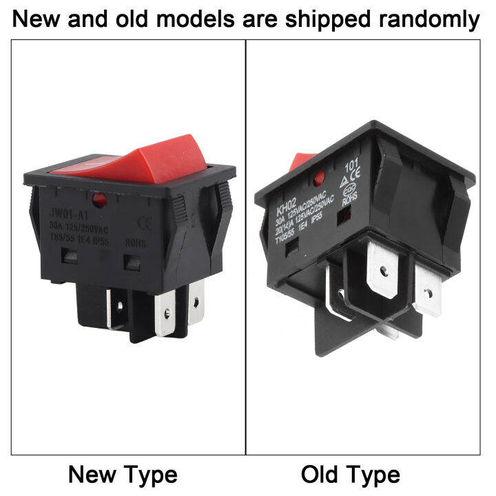 Rocker Switch 30A Welder Welding Machine 4-Pin Boat Type ON/OFF Switch ...