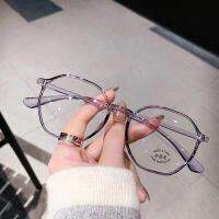 สายตาสั้น Eyeglassses ผู้ชายผู้หญิงแว่นสายตาสั้นแว่นตาตัดสีฟ้านักเรียน Diopter