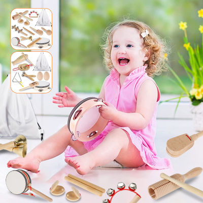 711pcs Musical Instruments for Toddler with Carry Bag,12 in 1 Music Percussion Toy Set for Kids with Xylophone,Rhythm Band