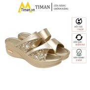 HOT Dép nữ quai ngang quai hậu bánh mì cao gót lê đế xuồng xỏ ngón thời