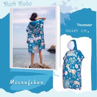 เสื้อคลุมผ้าไมโครไฟเบอร์ แบบปลดกระดุมด้านข้าง Microfiber Bathrobe