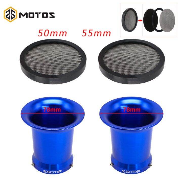 Zs Motos 50Mm 55Mm Carburetor Air Filters With Screen Mesh Motorcycle Carburetor Air Filter Cup