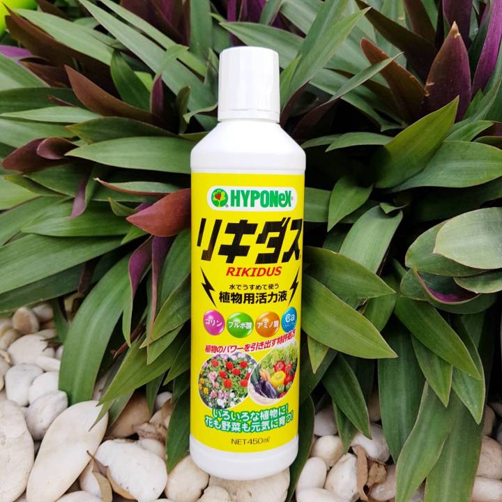 ปุ๋ยน้ำไฮโปเน็กซ์-rikidus-450ml-hyponex-ปุ๋ยยอดฮิตจากประเทศญี่ปุ่น-liquid-fertilizer