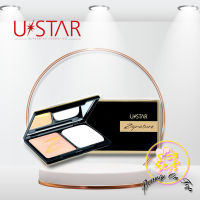 (ตลับจริง) Ustar Zignature Compact Foundation แป้งแต่งหน้าผสมรองพื้น สูตรป้องกันน้ำ U Star