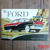 ☸Metal Tin Sign Ford Classic Car Decor Bar Pub Vintage Retro Wall Home Club Tavern Cafe Garage Art（Only one size: 20cmX30cm）(Contact seller, free custom pattern)