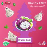 Little Trees แผ่นน้ำหอมปรับอากาศ [ของแท้จากอเมริกา] กลิ่น Dragon fruit  กลิ่นหอมที่แปลกใหม่ สดใสของแก้วมังกรที่ชุ่มฉ่ำ