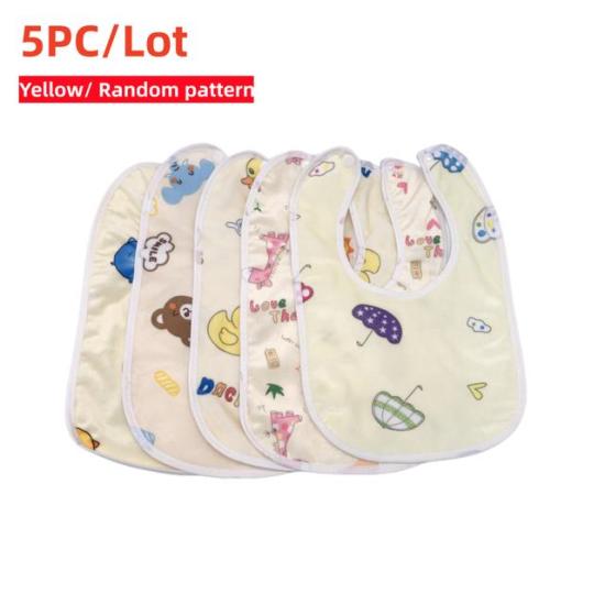 Jh 5pc baby cotton high babadores burp saliva cartoon bibs bandana boys - ảnh sản phẩm 4