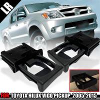 ส่งฟรี  ถาดวางแก้วพร้อมฐาน ที่วางแก้วรถยนต์ คอนโซลหน้า TOYOTA VIGO CHAMP / FORTUNER สี ดำ BLACK ปี 2005 - 2015 สำหรับ 1 คู่ ฟรีค่าส่ง