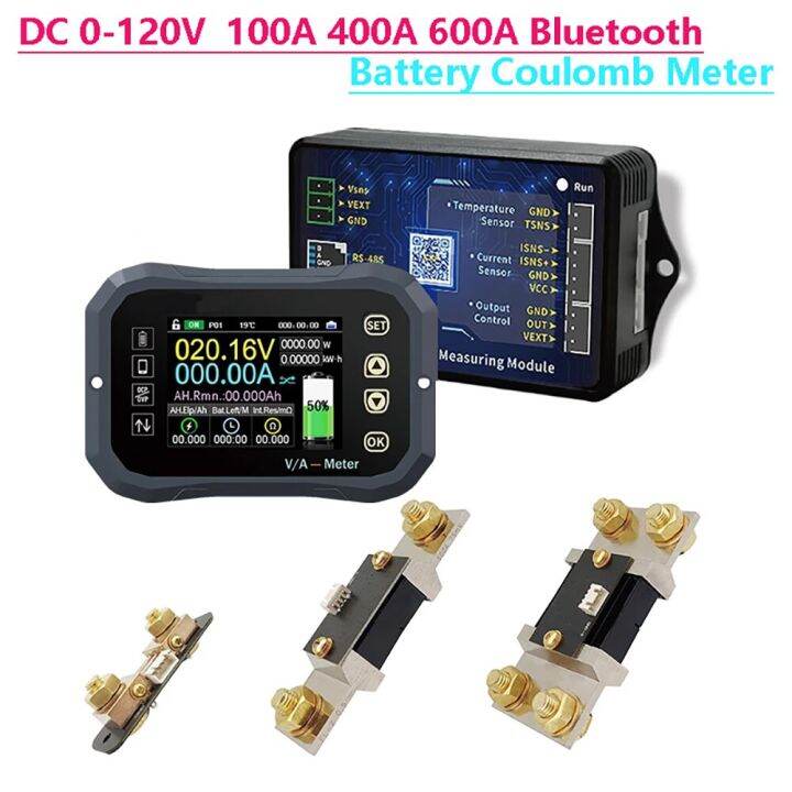 dc-0-120v-100a-400a-600a-battery-tester-bluetooth-battery-monitor-voltage-current-v-a-battery-coulomb-meter-capacity-indicator