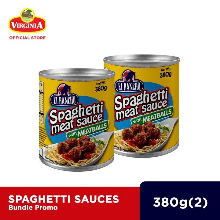 El Rancho Spaghetti Meat Sauce W Meatballs 380g X 2 Lazada Ph