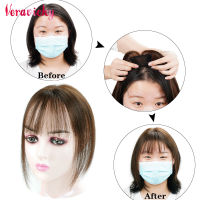 Topper Hair For Women 10 ”7X9Cm Invisible Seamless Topper Hair With 3D Air Bangs Breathable Hairpieces With Clips Cover Hair Loss