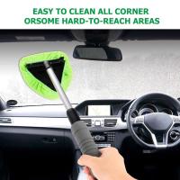 356pcs Flexible Car Window Cleaner Brush Kit Windshield Wiper Microfiber Brush Auto Wash Tool With Long Handle Car Accessories