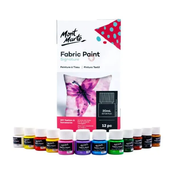 Mont Marte Fabric paints Signature, washable with premium quality, 8
