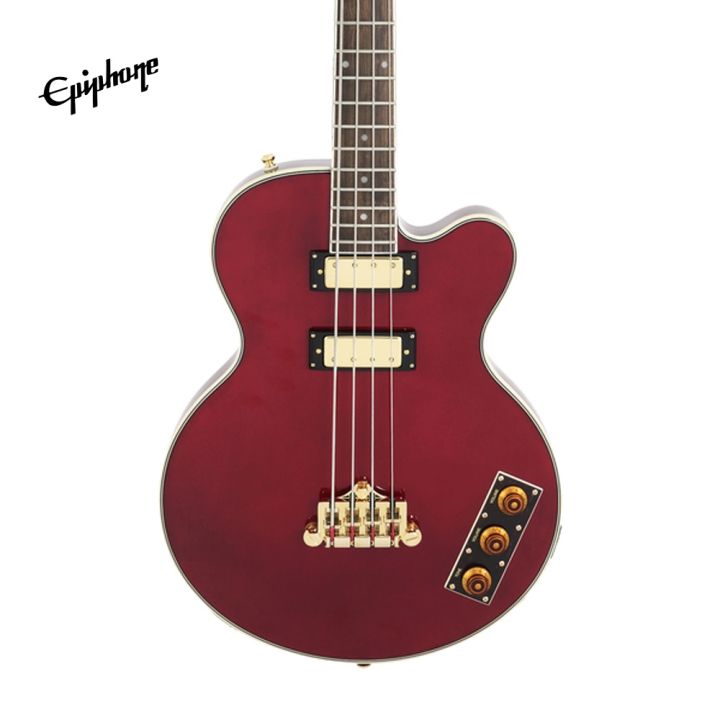 Epiphone Allen Woody Rumblekat Artist Series Semi Hollowbody Bass Guitar Wine Red Lazada