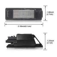 2pcs รถ LED ใบอนุญาตจำนวนแผ่นโคมไฟสำหรับ Citroen DS3 berlingo C2 C4 C4 Picasso C5 C8