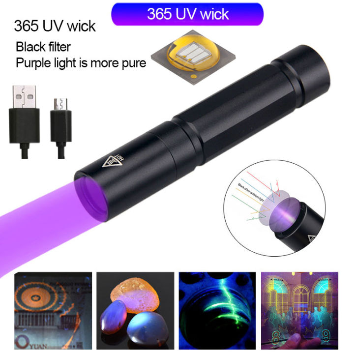 30w-mini-uv-ไฟฉาย365nm-ultraviolet-blacklight-usb-ชาร์จสีม่วง-linternas-พรมสัตว์เลี้ยงเครื่องตรวจจับปัสสาวะจับแมงป่อง