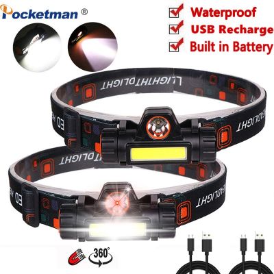 3000LM LED Headlamp Powerful Waterproof Headlight USB Rechargeable 18650 Head Torch Camping Fishing Lantern