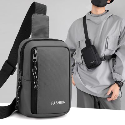 New Trendy Men‘s Shoulder Bag Casual Travel Outdoor Nylon Crossbody Chest Bags Large Capacity Multifunction Street Male Pack